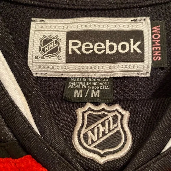 Reebok Black and Red NHL Replica Hockey Sporty Jersey, #21 Palmieri, Size MM - Picture 4 of 16